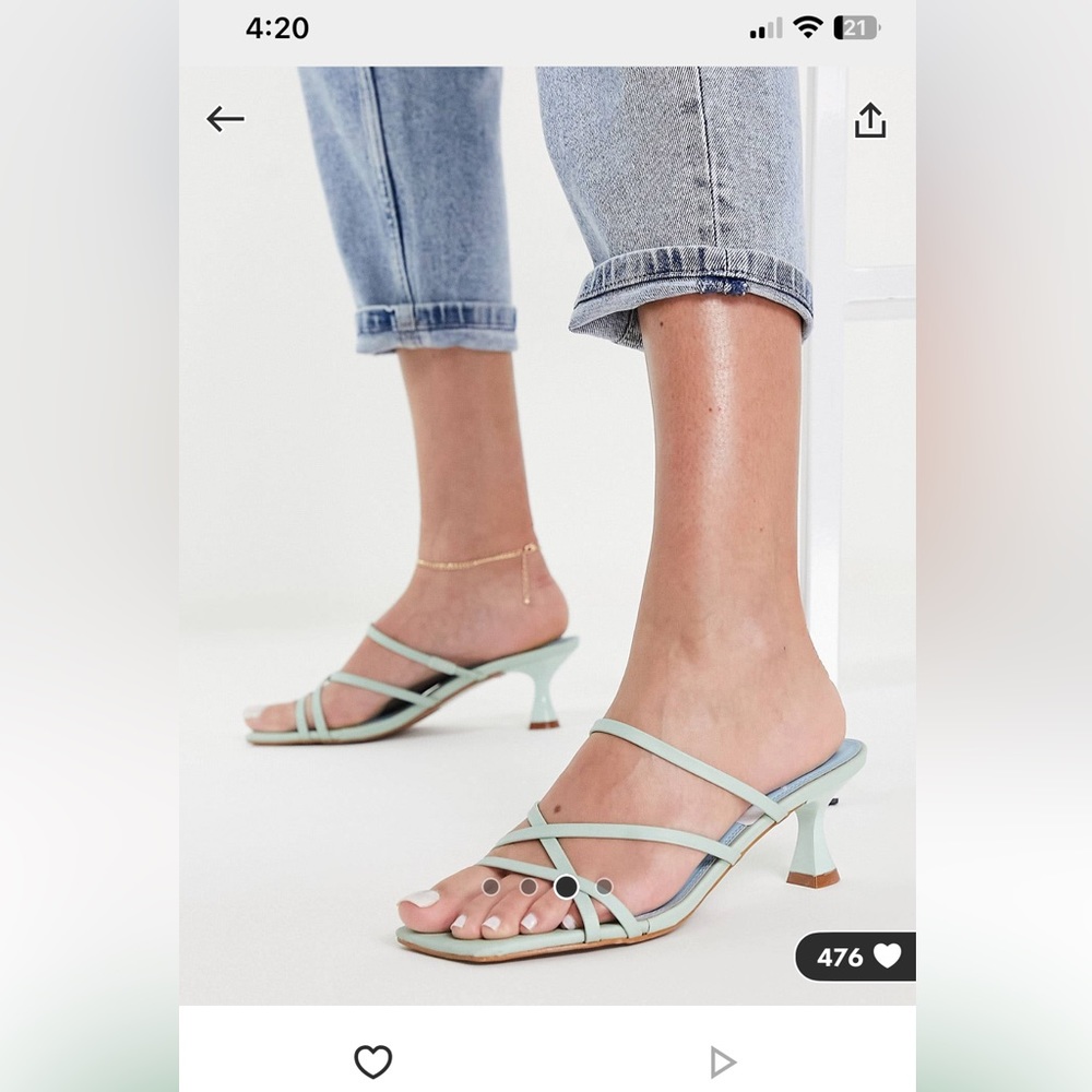 ASOS blue heels - Picture 2 of 9